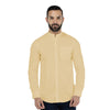 SPL Basics Mandarin Collar Linen Casual Shirt Snug Yellow 424