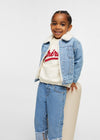 ZR Cherie Embroidered Off White Sweatshirt 9895