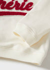 ZR Cherie Embroidered Off White Sweatshirt 9895