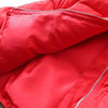 FSG Open Pockets Mock Neck Red Puffer Jacket 7673