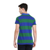 GAP Rugby Green And Blue Stripe Pique Polo Shirt (Label Removed)