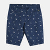 CRK Palm Trees Print Navy Blue Cotton Shorts 3995