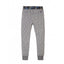 L&S Contrast Retro Belt Grey Fleece Trouser 13556