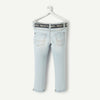 TAO Light Blue Free Style Printed Belt Slim Fit Denim 1248