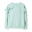 LS Embroidered Butterfly Sea Green Sweatshirt 2754