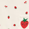 ZR Strawberry & Cherry Print Off White Zipper 3082