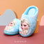DS Elsa Frozen Blue Warm Slippers 8166
