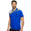 US Polo Assn. Blue & Grey Liner Patch Slim Fit Polo