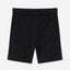 LFT Plain Black Shorts with White Cord 2079