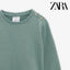 ZR Mist Green Bottom Sided Bows Sweatshirt 932