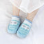 Sky Blue Owl Face Socks Booties 4522
