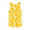 LS Happy Day Lemons Print Yellow Sleeveless Top 3519