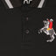 GRDN Napoleon Black Polo with White Collar Line 2320