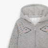 ZR Hedgehog Grey Zipper Hoodie 776