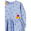 Girl Knitted Blue Dress With Stars 808