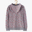 51015 Cherry Hearts Grey Zipper Hoodie 2784