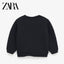 ZR Black With Bows On Bottom Sides Sweatshirt 937