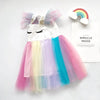 Anc Lal Eye Lashes Rainbow Sleeveless Frock 2609