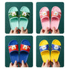 K.Bear Penguin Dark Pink Top Pink Soft Slippers 4901