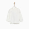 ZR Little Tiger Full Sleeves White Tshirt 1377