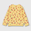 TU All Over Cherry Print Yellow Sweater 2885