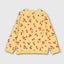 TU All Over Cherry Print Yellow Sweater 2885