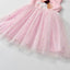 VKT Sequin Applic Unicorn Pink Frock 7491