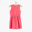 51015 Glittered Parrot Shocking Pink Sleeveless Frock 3486