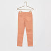 KB Eco Plain Peach Skinny Denim With Zebra Cord 9598