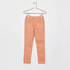 KB Eco Plain Peach Skinny Denim With Zebra Cord 9598