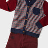 OM Maroon Mr Music Pocket Embroidery Pant 1148