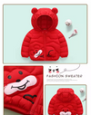 HT Bear Face Red Puffer Jacket 7554