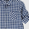 LC WK Blue & White Box Check Full Sleeves Casual Shirt 3921