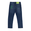 OM Green Button The Future Is In Our Hands Blue Denim 3196