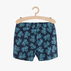 LS Leaves Print Navy Blue Shorts 3723