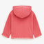 ZR Pink Frill Bottom Terry Zipper Hoodie 14530