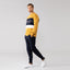 Lft Mustard Color Block Columbia Print Sweatshirt 3025