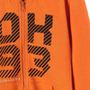 LS OK93 Print Fleece Orange Hoodie 3300