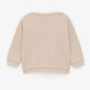 ZR Light Tea Pink Shoulder Bow Sweatshirt 939