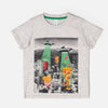 ALA Fast Food Space Ship Grey Tshirt 3745