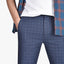 D&co Navy Blue Check Slim Stretch Chino 1771