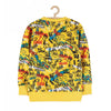 51015 Doodle Print Yellow Sweatshirt 3478