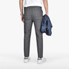 D&co Anthracite Grey Check Slim Stretch Chino 1772