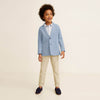 El Corte Plush Light Blue Coat 914
