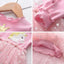 Anc Lal White & Yellow Unicorn Pink Frock 3242