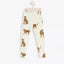 LDX Brown Panther Stone White Fleece Legging 2300