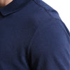 GAP Solid Navy Blue Pique Polo Shirt (Label Removed)