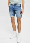 TK White Cord Light Weight Light Blue Denim Shorts 9300