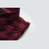 Two Tone Slim Fit Casual Shirt Red