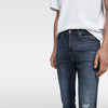 ZR Cropped Skinny Carrot Fit Blue Denim 1271